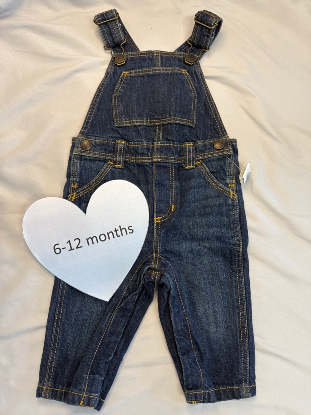 Old Navy - NWT - Denim overalls. Size 6-12 months